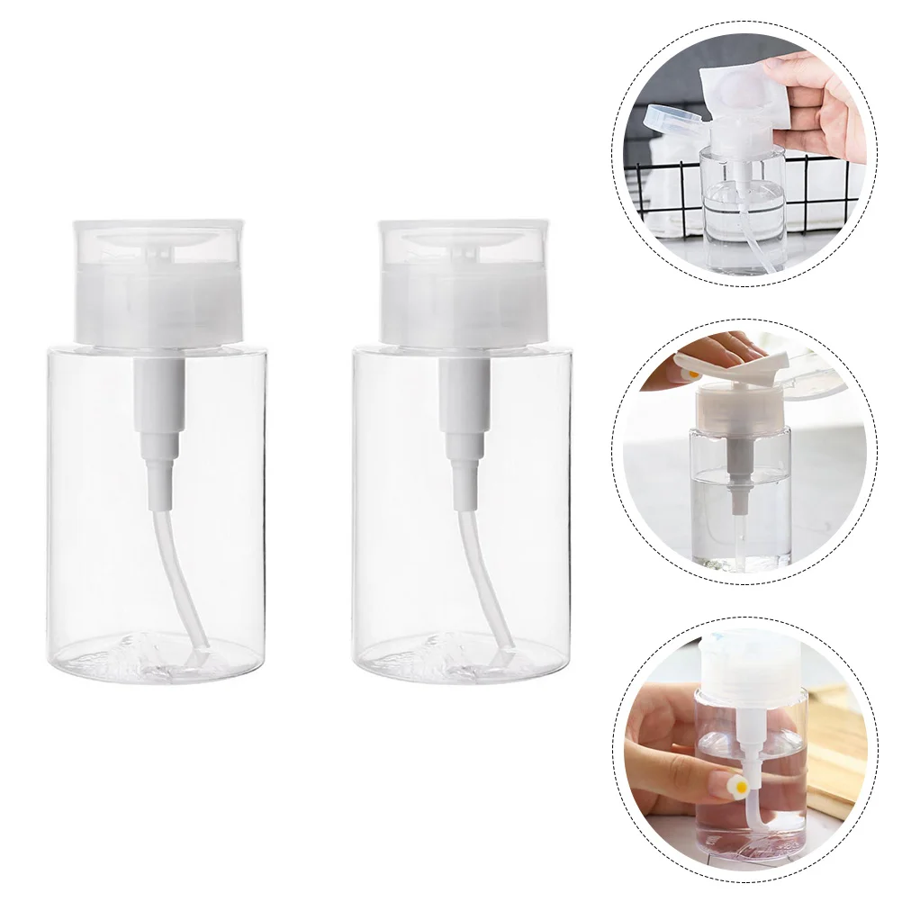 

2 Pcs Press The Bottle Travel Outdoor Hand Soap Dispenser Cleansing Water Holder Pet Makeup Toiletry Bottles