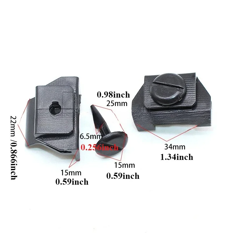 5Pcs Front Bumper Fender Plastic Clips Retainers For Toyota CHR Camry Corolla Prius Highlander Reiz Lexus Parts