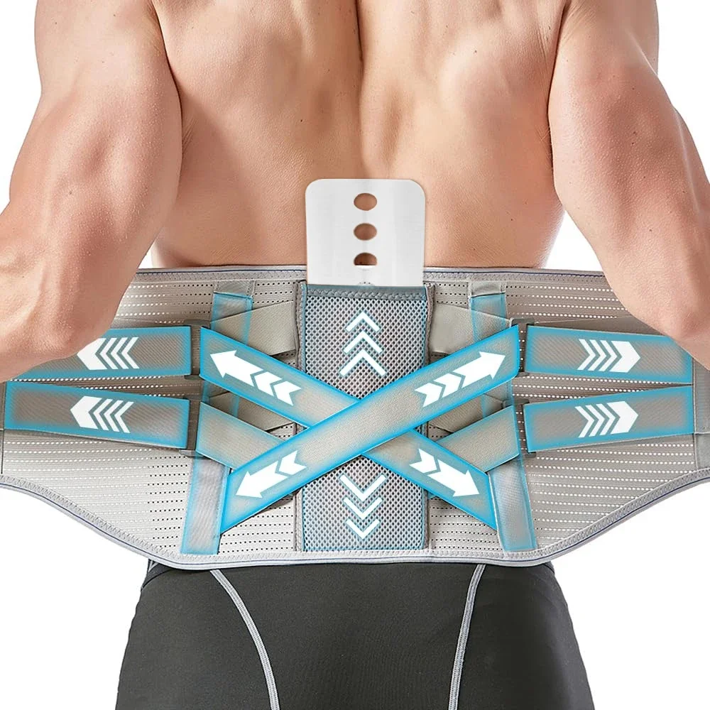 New Lumbar Support Belt Disc Herniation Orthopedic Strain Pain Relief Corset for Back Posture Spine Decompression Brace, Unisex
