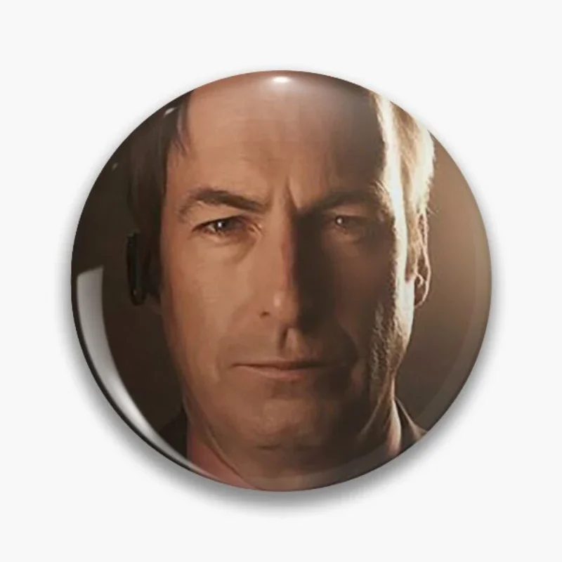 Saul Goodman Face Meme Better Call   Soft Button Pin Fashion Women Funny Lapel  Cartoon Badge Lover Decor Jewelry