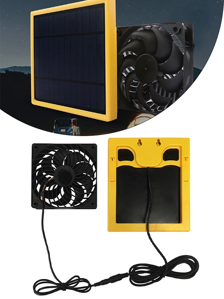 

20W 6V Solar Panel Fan Exhaust Fan Kit For Indoor Chicken Coop Plant Pet Silent Ventilation Exhaust Fan Accessories