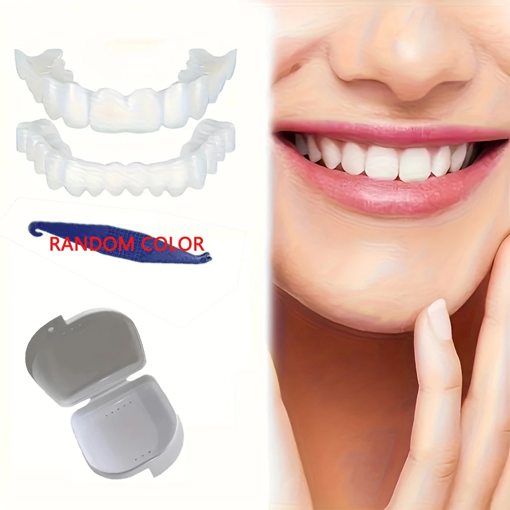 

Snap On Teeth Veneers Whitening Braces, Reusable Temporary False Teeth Cover, Comfort Fit Hide Imperfect Teeth .......H2931
