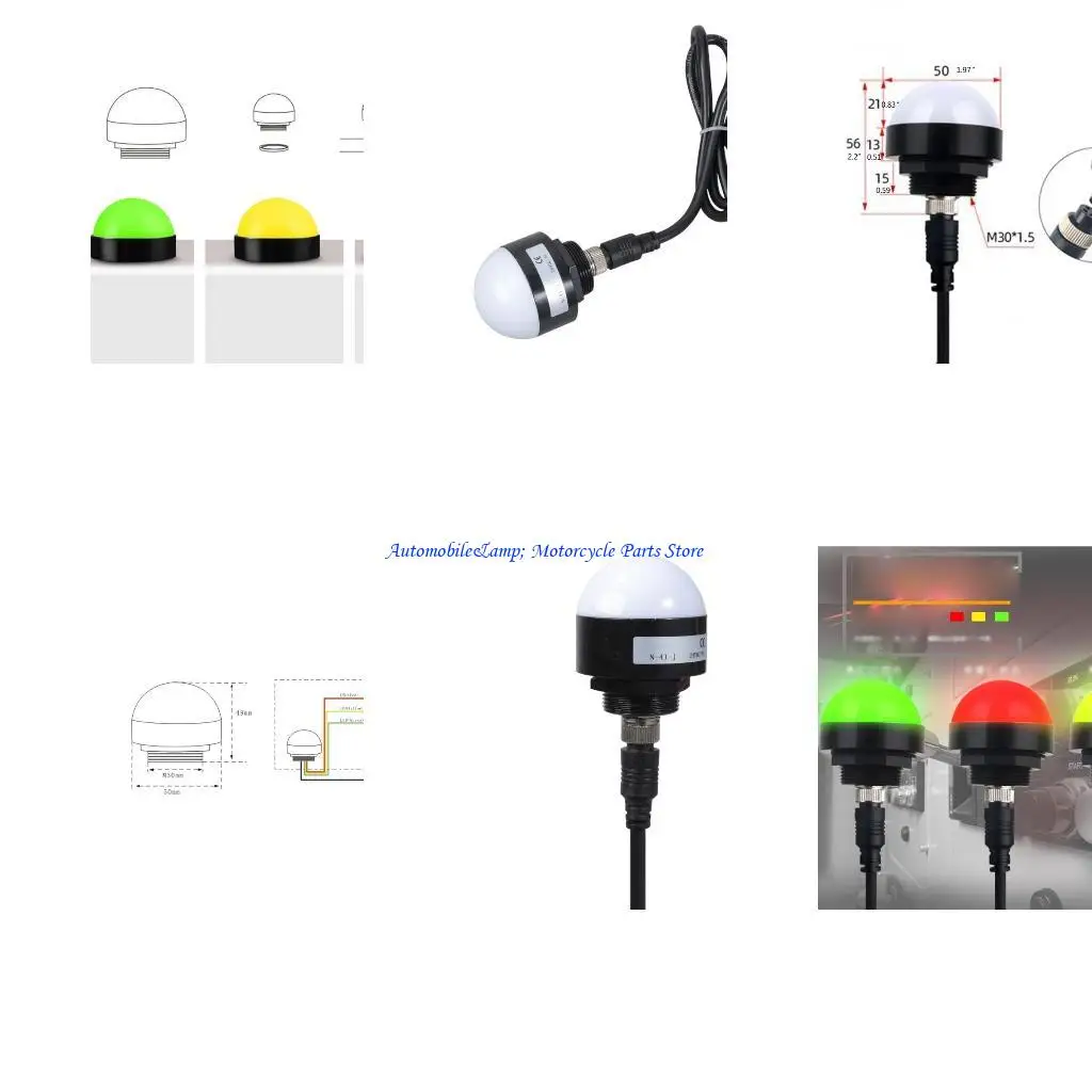 

H7BD Universal Alarm Light Light Dust -Preshator Lamp 24 В 3 Вт предупреждающий свет.