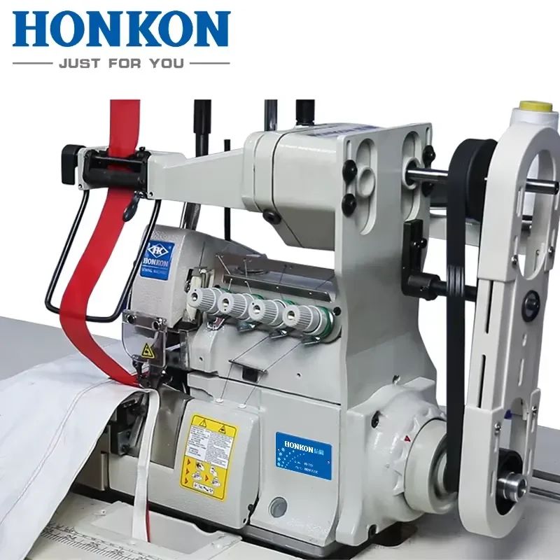 for HK700-4/LFC High Speed Direct Drive 4 Thread Overlock Sewing Machine with Elastic Tape Function Industrial Lockstitch