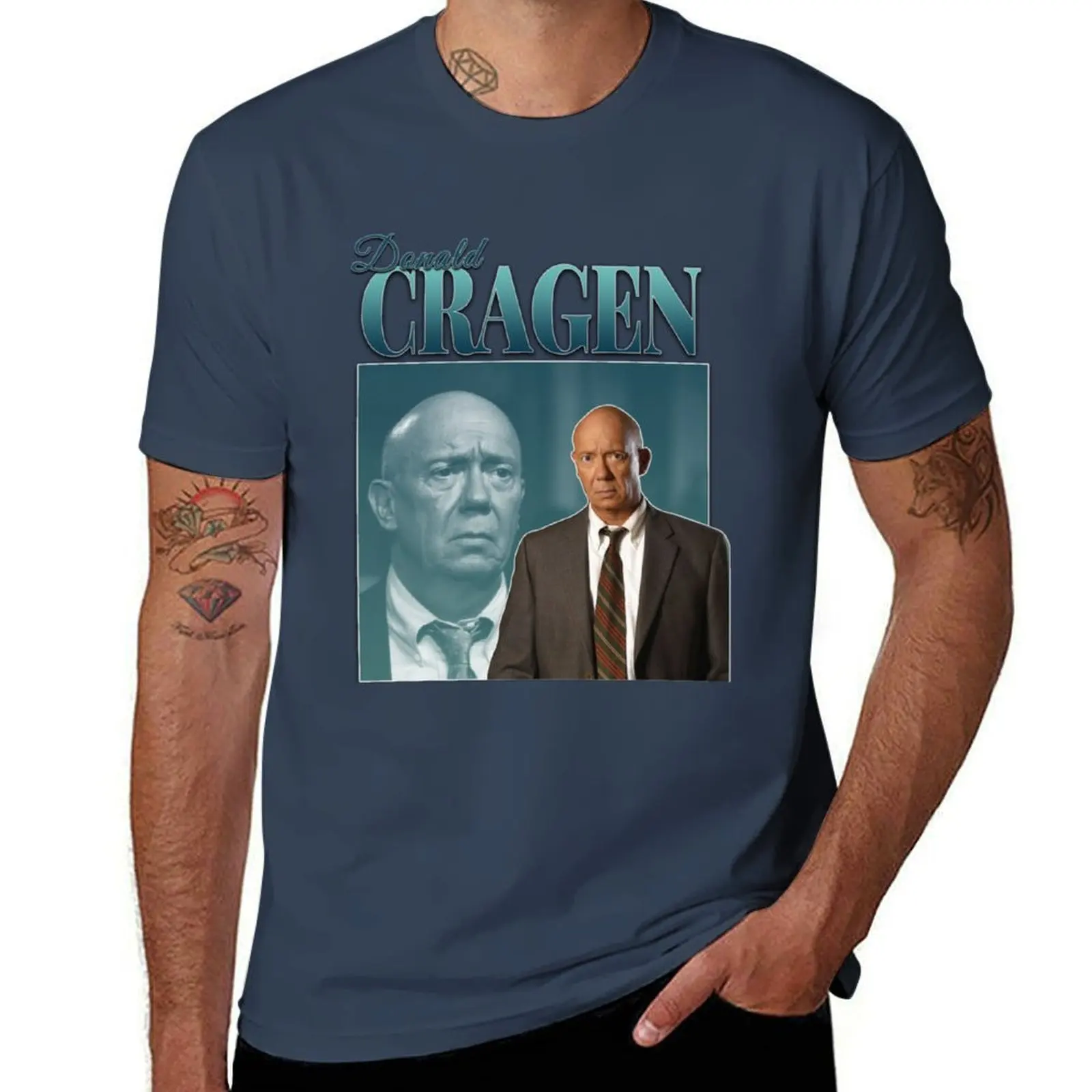 Donald Cragen 90s Inspired Vintage Homage T-Shirt cotton t shirt pack t shirts cotton 100% essential t shirt T-Shirt