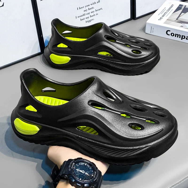 

2025i кокосовые тапочки yeezy, сандалии на толстой подошве с облаком, летние модные пляжные мужские тапочки с мягкой подошвой, женские сандалии, шлепанцы из ЭВА