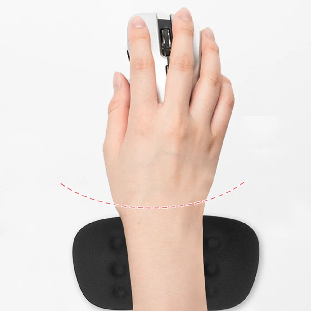 

Silicone Mouse Wrist Rest Support Pad Ergonomic Anti-Slip Wrist Cushion Pain Relief Comfortable Support for Typing Gaming Mouse