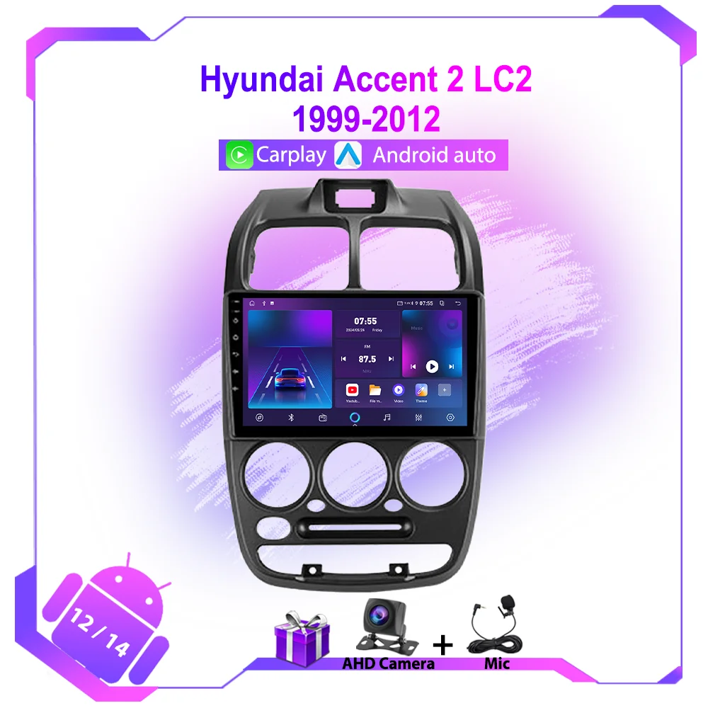 

Car Android Auto For Hyundai Accent II 2 LC2 1999 - 2012 Radio Stereo Multimedia Player GPS Navigation 4G WIFI Head Unit No 2din