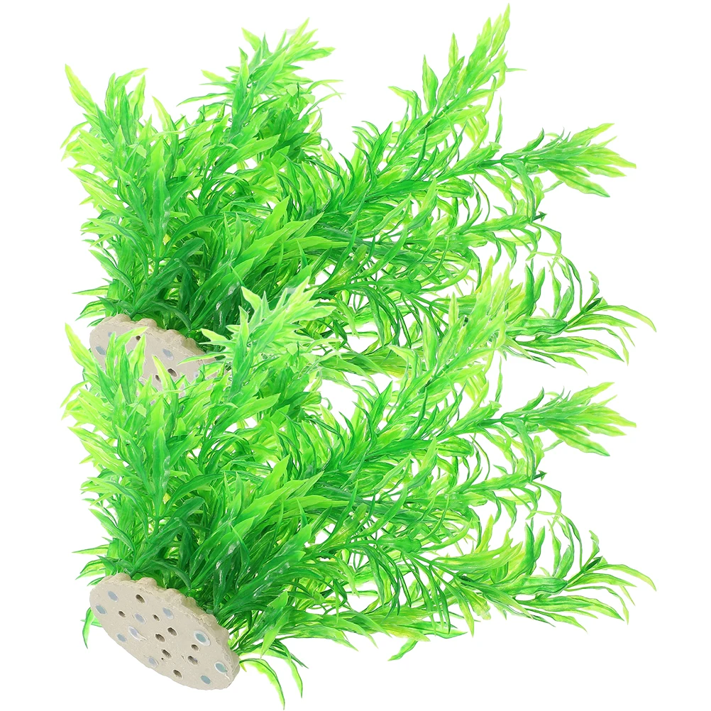 

Artificial Grass Tanks Faux Plant Small Aquarium L scaping Extra Large Decorations Fish Tank Plants Plastic Bright Safe Soft