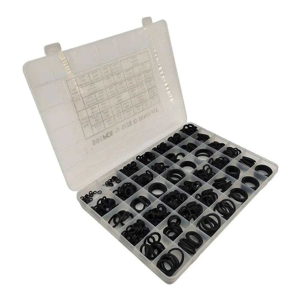 595PCS Car Rubber O-Ring Assortment Kit For  -40°C To 120°C (-40°F To 248°F) Automotive Seals Replacement Parts