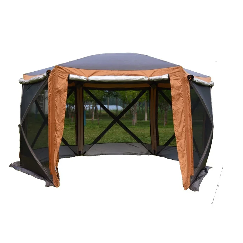 All-Season Inflatable Mongolian Yurt Tent 5-8 Person Capacity Waterproof Automatic Ice Fishing Camping Hunting Tent Made Oxford