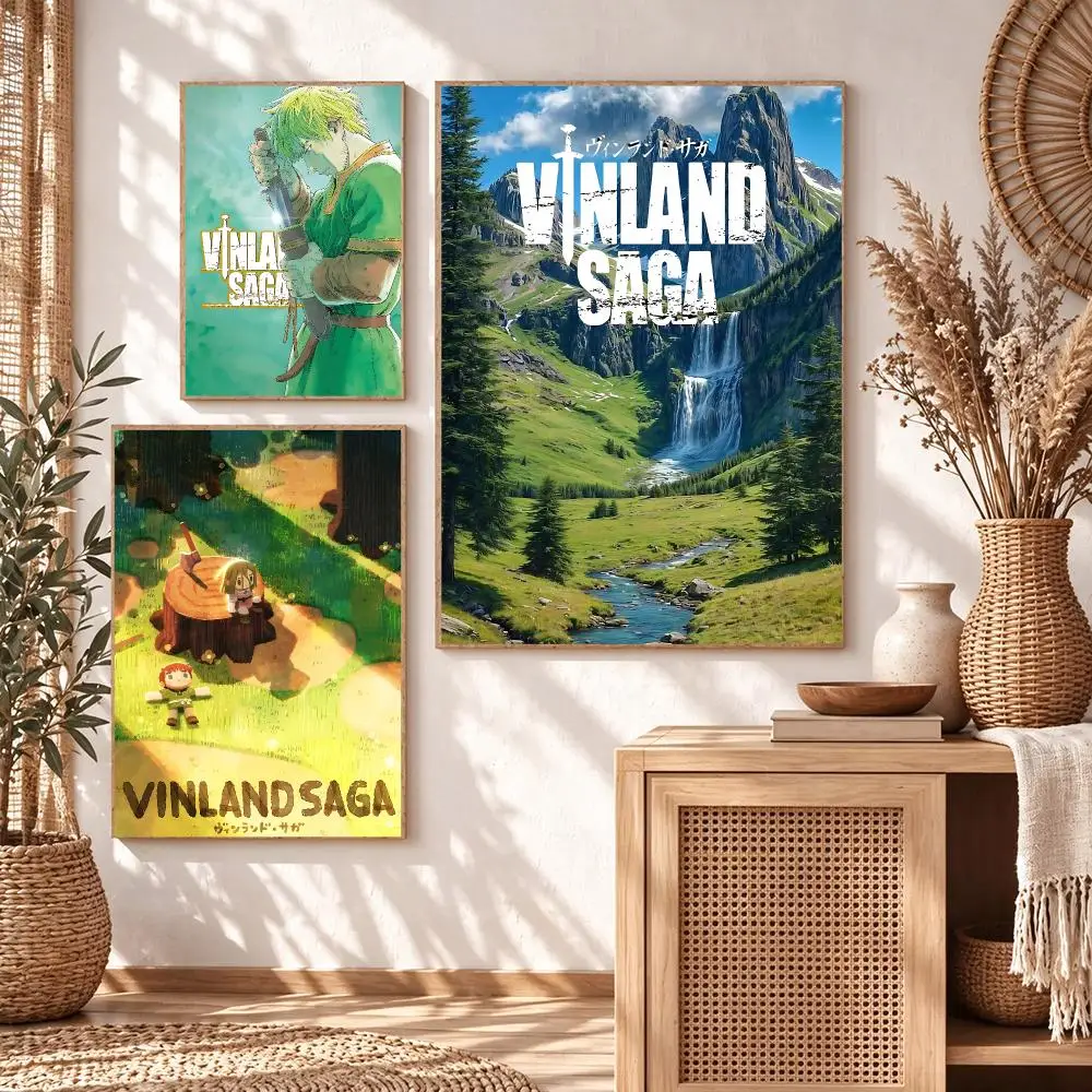 anime Vinland Saga Poster Poster HD Printing Cozy Warm Style Home Decor Suitable for Living Room Bedroom Gift