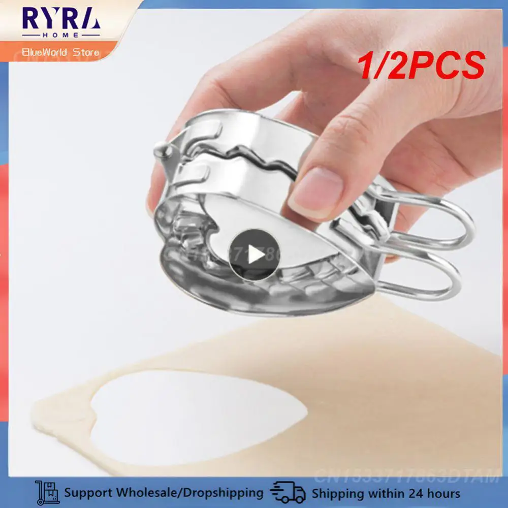 1/2PCS Dumpling Maker 304 Stainless Steel Dumpling Mold Press Dough Ravioli Dumpling Skin Mold Pastry Tools Dumpling Machine For