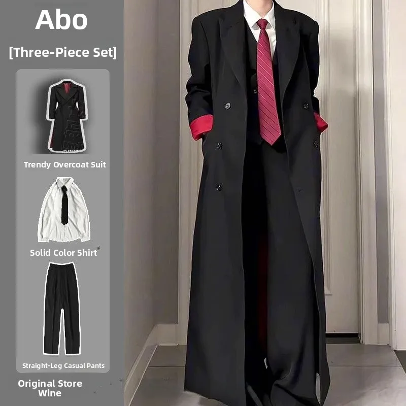 

Мужская ветровка Bla Baren в британском стиле, высококачественная куртка с отложным воротником, длинное пальто с цветовыми блоками и поясом на талии, полиэстер