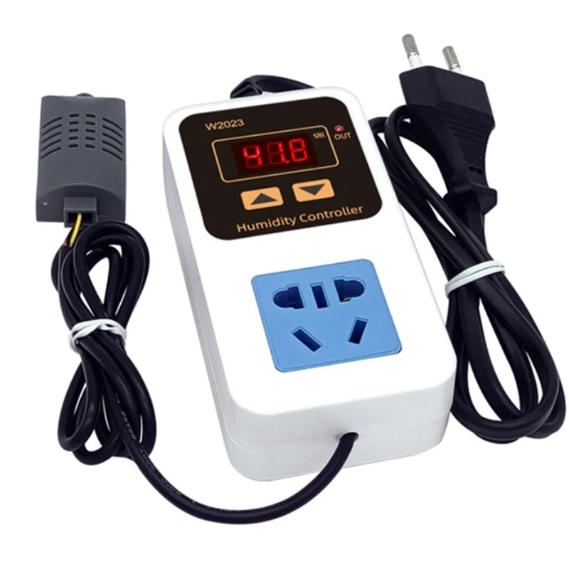 W2023 ตัวควบคุมความชื้นดิจิตอลอัจฉริยะ Humidifier ความชื้นและลดความชื้นสมาร์ทควบคุมความชื้น EU Plug