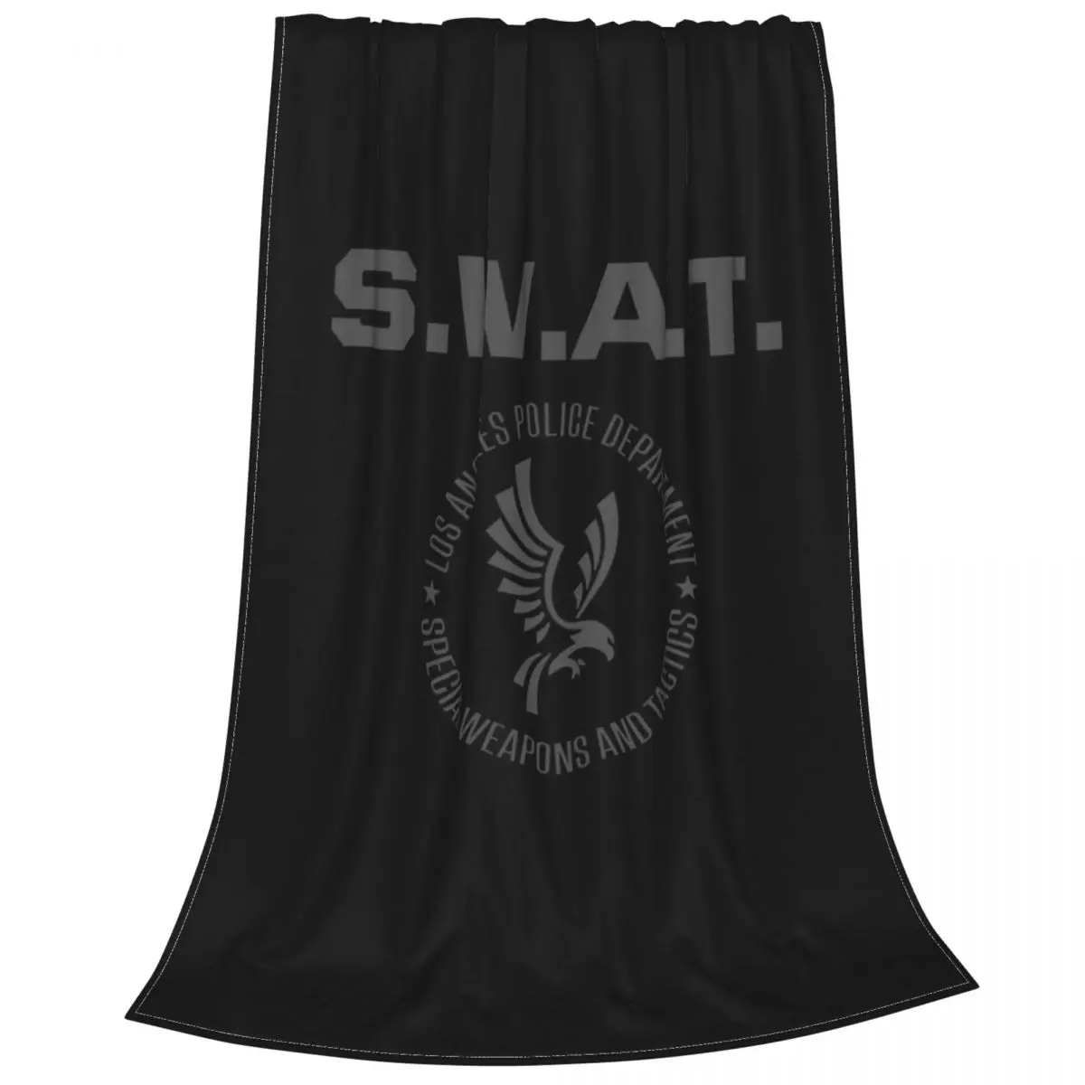 Swat Lapd Los Angeles Police Dep Tv Series S.W.A.T. Reboot Inspired Ultra-Soft Micro Fleece Blanket Fluffy