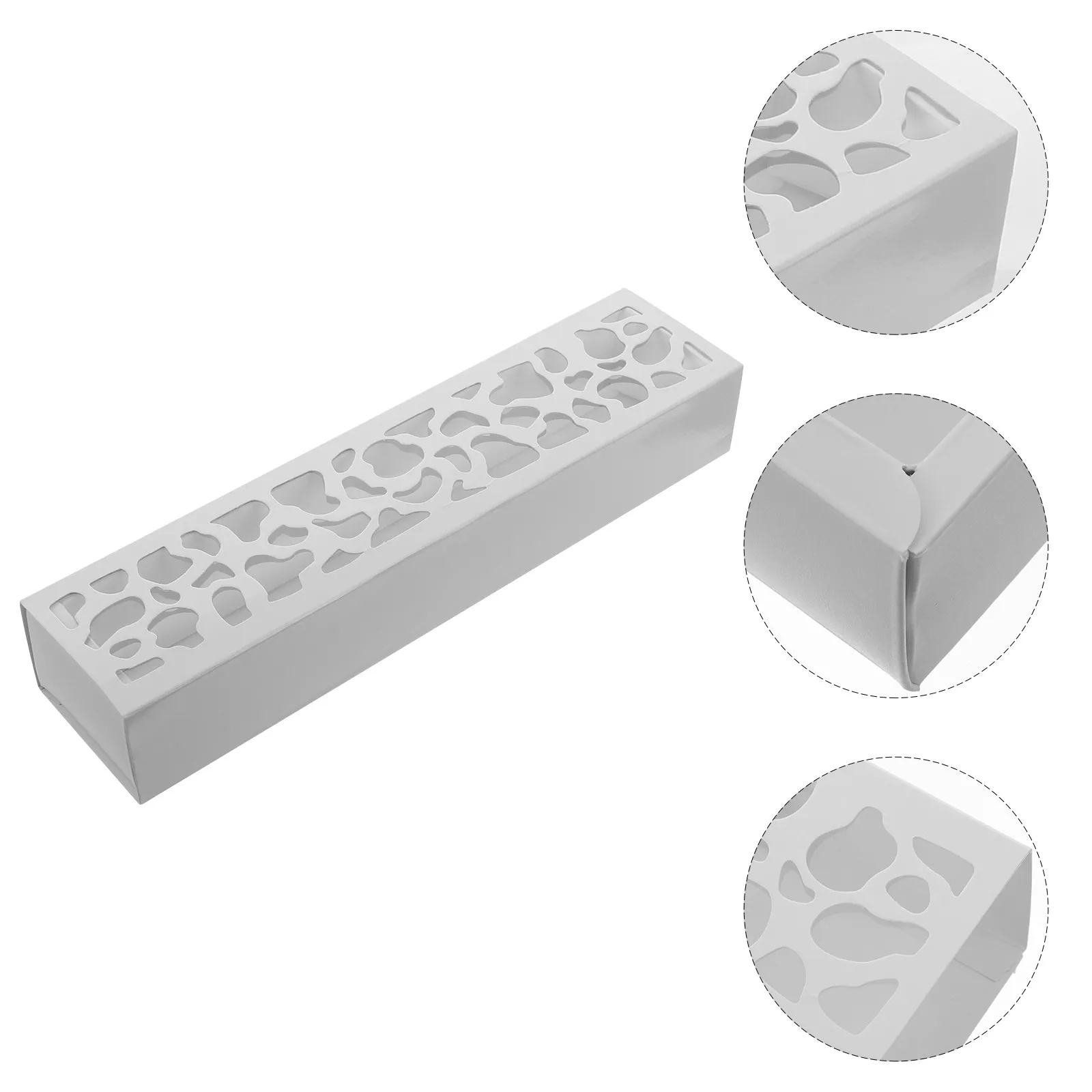 10Pcs Thick Paper Macaron Case Dessert Box Packaging for Bakery French Macaron Display Safe Transport Cake Packaging Box