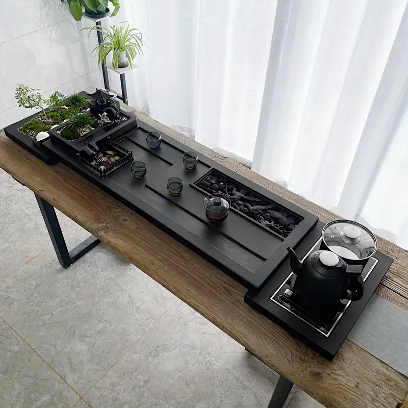 Luxury Stone Tea Tray Office Valet Nordic Kitchen Long Tableware Living Room Tea Tray Hospitality Bandejas Home Decorationgs