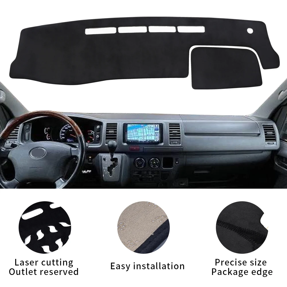 for Toyota Hiace 200  Car Dashboard Mat  Accessories Sunshade Protective Carpet Dash Mat Dashmat