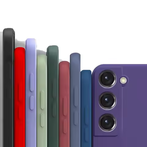 Liquid Silicone Case For Samsung Galaxy S21 Plus S21 Ultra Cover