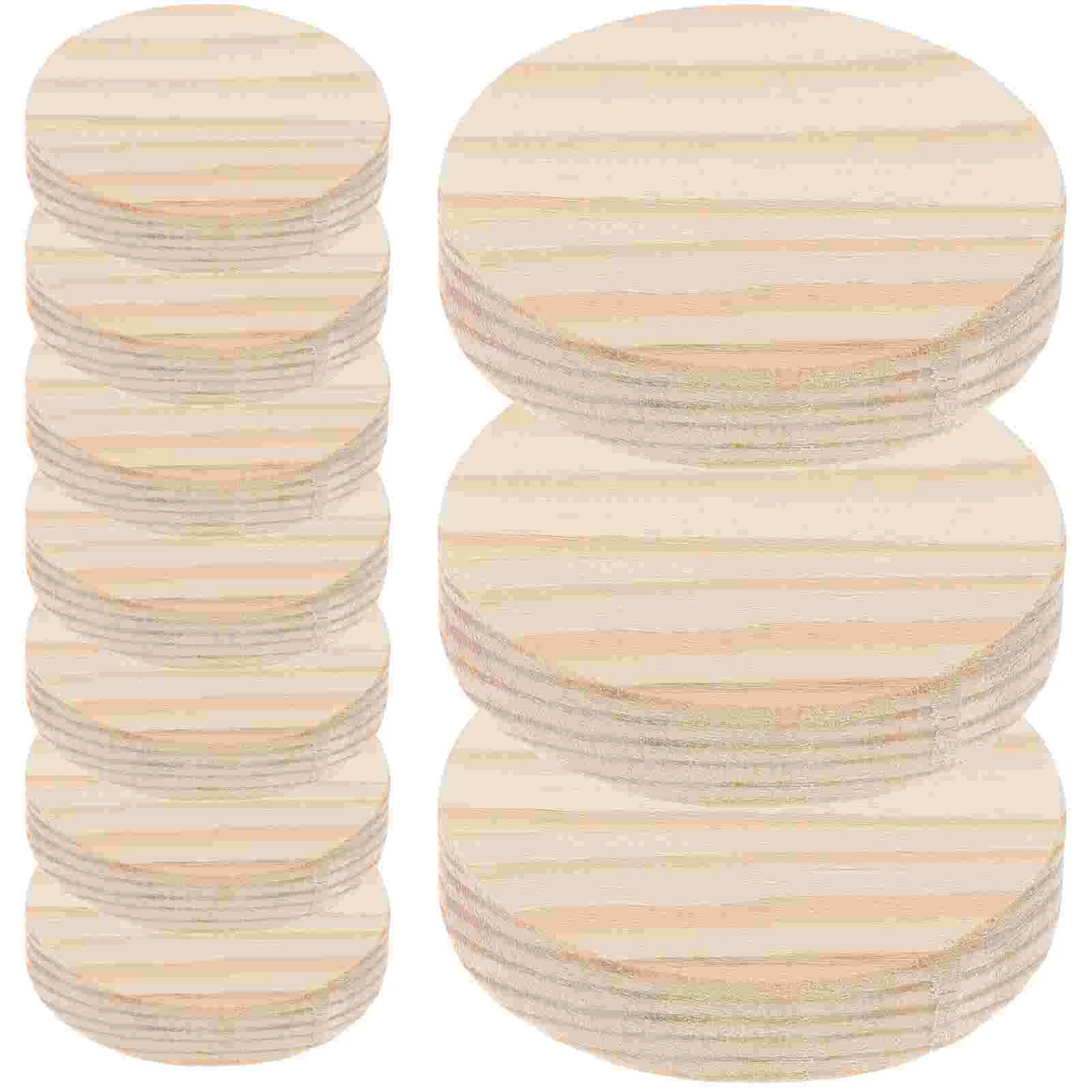 

10PCS Unpainted Natural Wood Slices for Projects Hand Painting Kids Crafts Smooth Tiny Size Ideal Holiday Decor