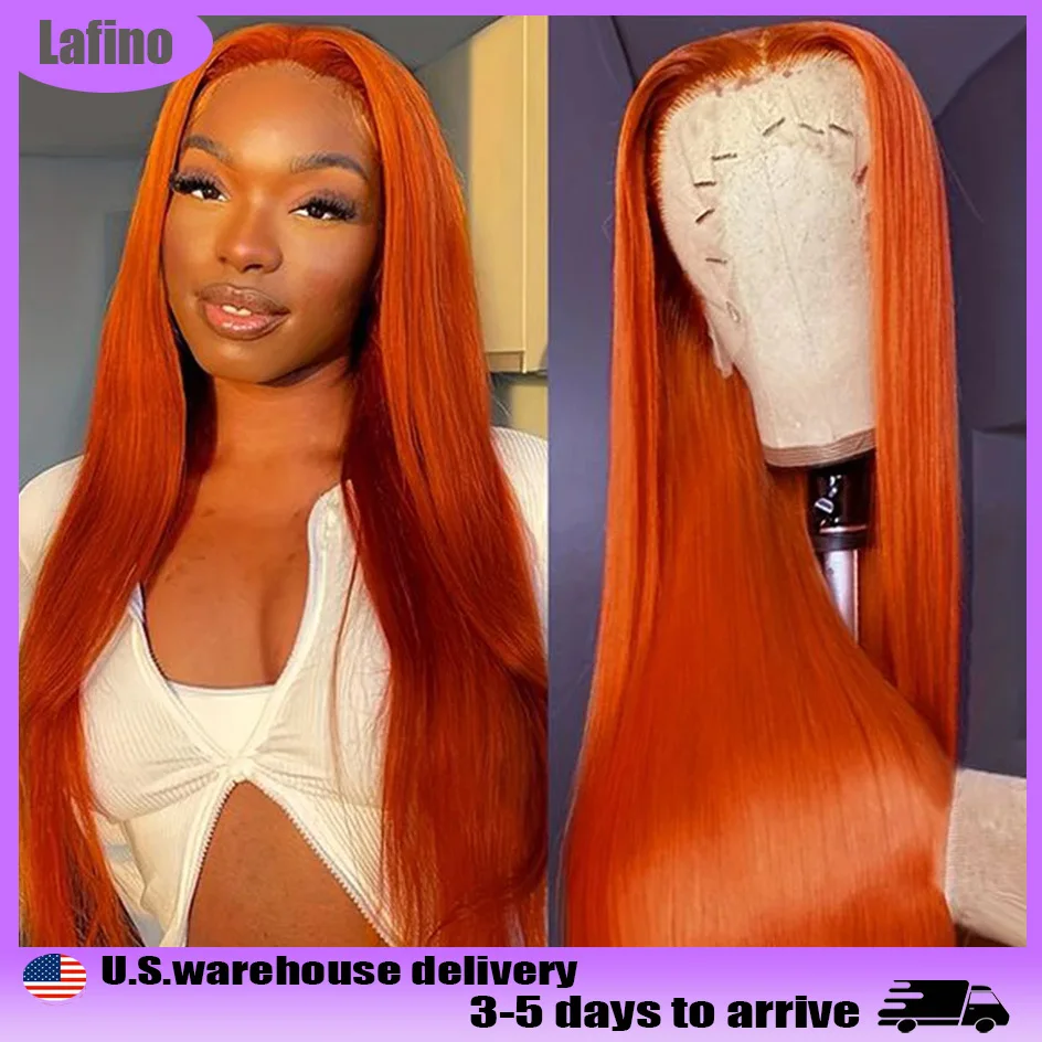 lafino-350-ginger-orange-wig-13x6-hd-lace-frontal-wig-straight-13x4-lace-front-wig-human-hair-colored-lace-front-wig-human-hair