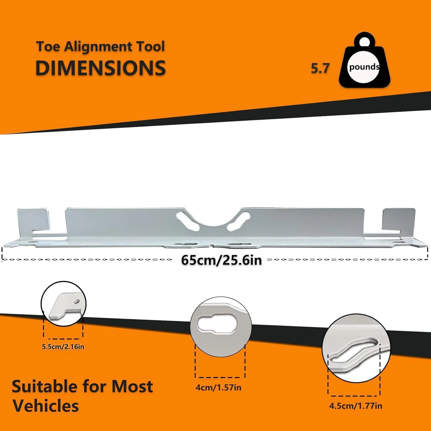 2Pcs Wheel Alignment Tool Plate Toe Alignment Tool Plates Accessories Accurate Measurements Alignment Tool Board for SUV Car view 5