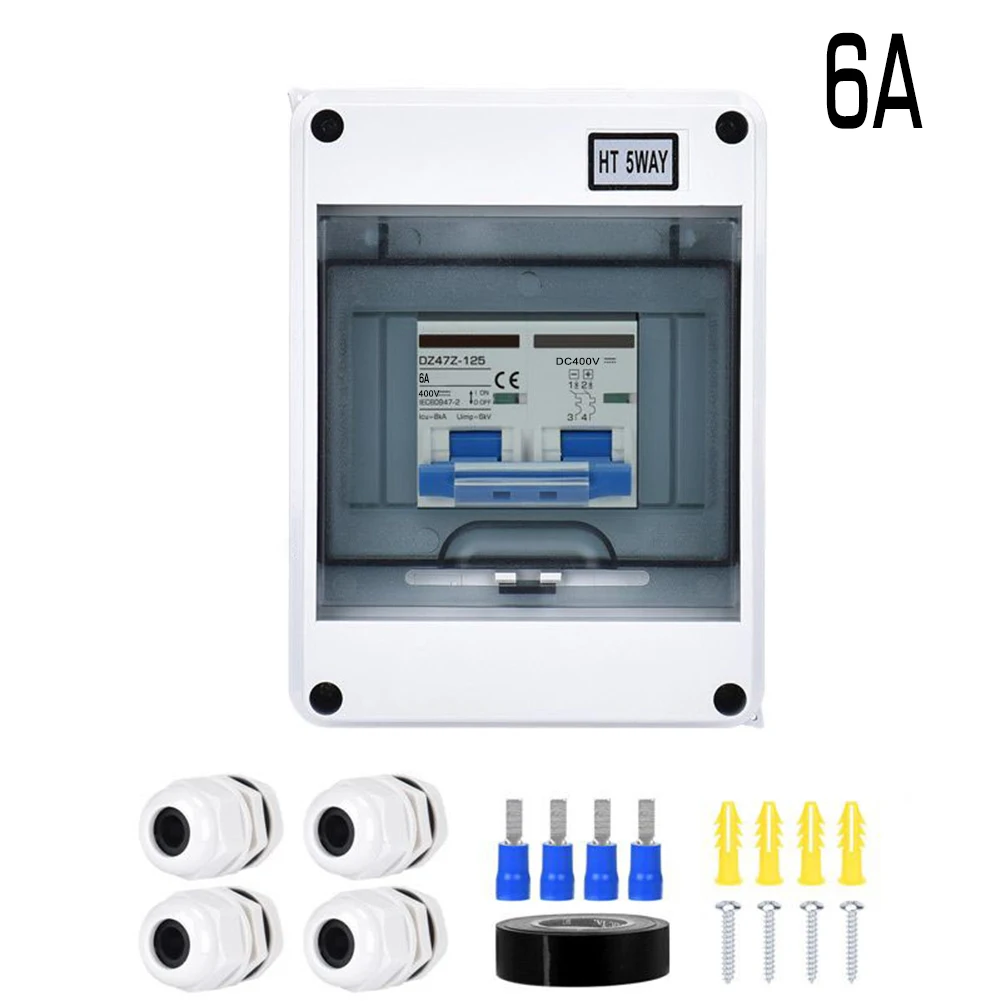 

PV Disconnect Box DC400V Circuit Breaker Solar System Isolator Switch 6125A Suitable for Grid Connected Systems