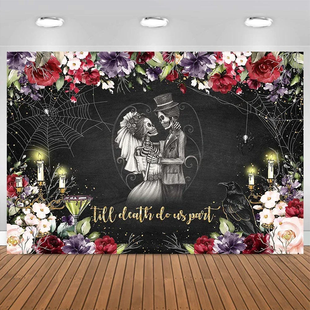 Photography Background Halloween Wedding Bridal Shower Dress-up Party Fiesta Banner Family Backdrop Adult Birthday Photo Studio