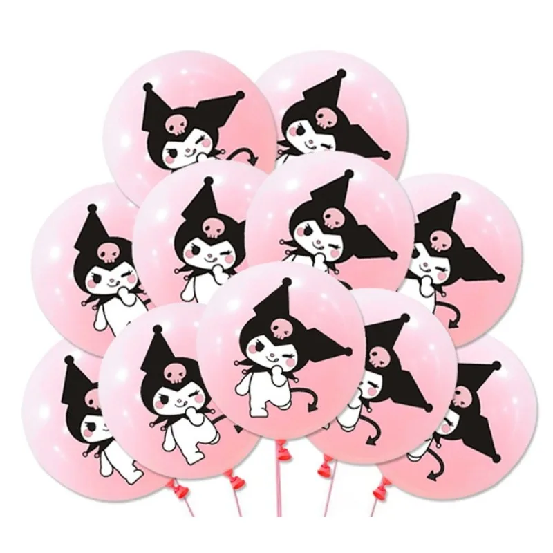 3/6/18 قطعة 12 بوصة كارتون ماي ميلودي كورومي، مجموعة بالونات اللاتكس، لحفلات المهرجانات للأولاد والبنات، استحمام الطفل، ديكورات الحفلات