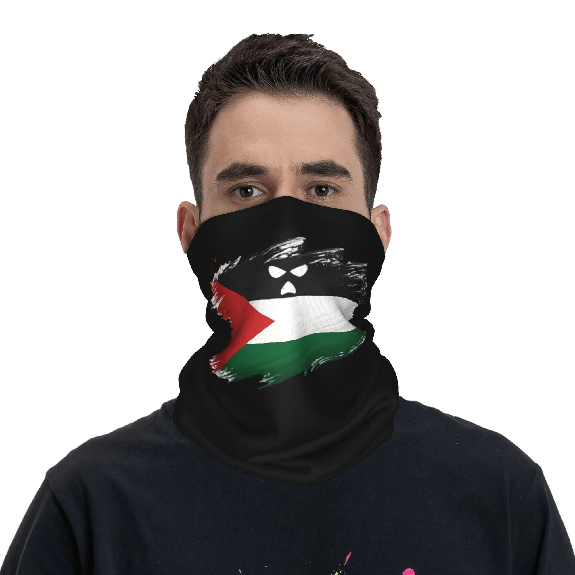 Kneecap Belfast Irish Gaeilge We Are Watching Logo Bandana Neck Gaiter Printed Wrap Mask Scarf Balaclava Cycling Unisex Adult
