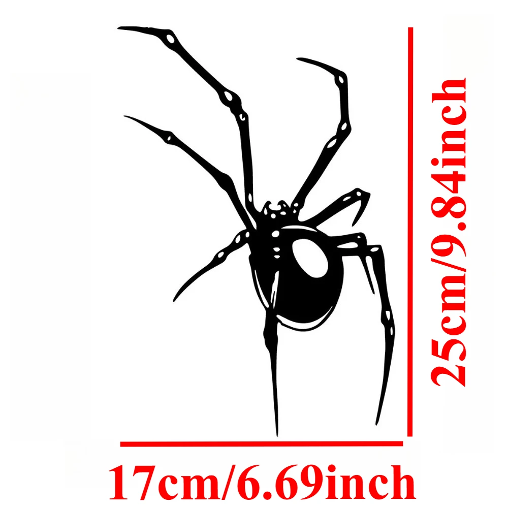 Spider Motorcycle Car Decal Decorative Sticker,Waterproof Vinyl Decal, Suitable for,Decorative,Motorcycle Fuel Tank, Front Guide