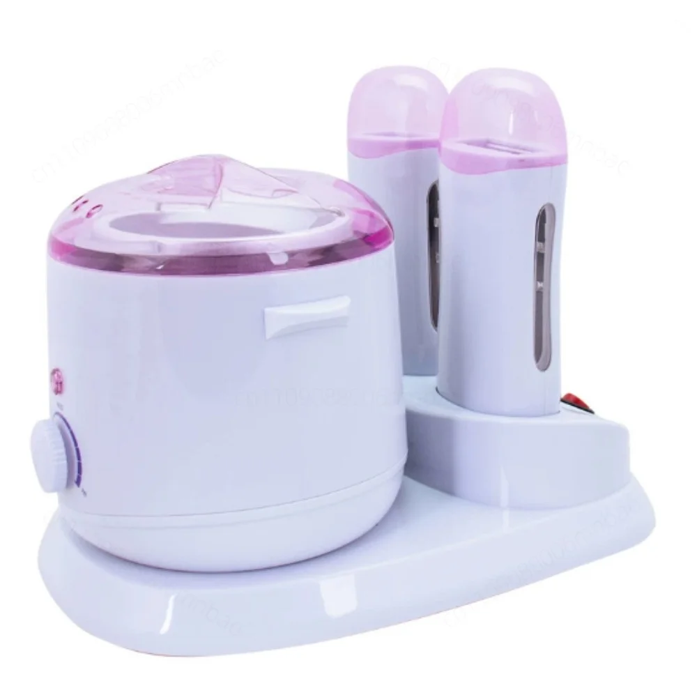 3-In-1 Dual Seat Roller Waxing and Hair Removal Dual Hot Wax Machine Combination 800ml Single Furnace Wax Melting Machine