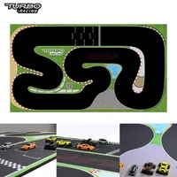 TURBO RACING 1/76 Mini Remote Control Car Desktop Track/Scene Track/Track Pad Suitable for C64/c61/c62/c63/c74/c65/c75 Toy Cars