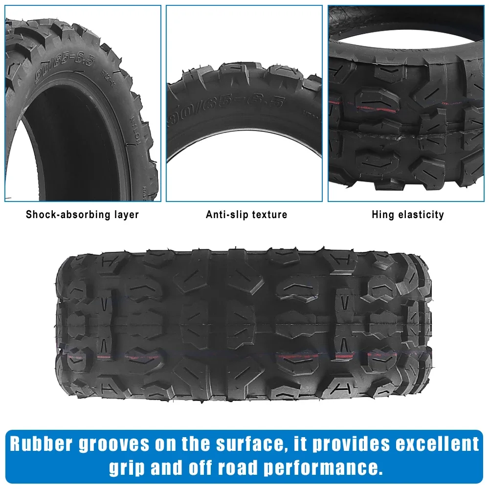 90/65-6.5 Schlauchloser Reifen für Dualtron Thunder Ultra, Kaabo Wolf Warrior 11, Zero 11X und Kugoo G Booster – Detail 4