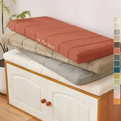 Teddy velvet customizable bench cushion, non-slip, waterproof and stain-proof, removable 4cm/6cm/9cm decoration/sofa/bay window