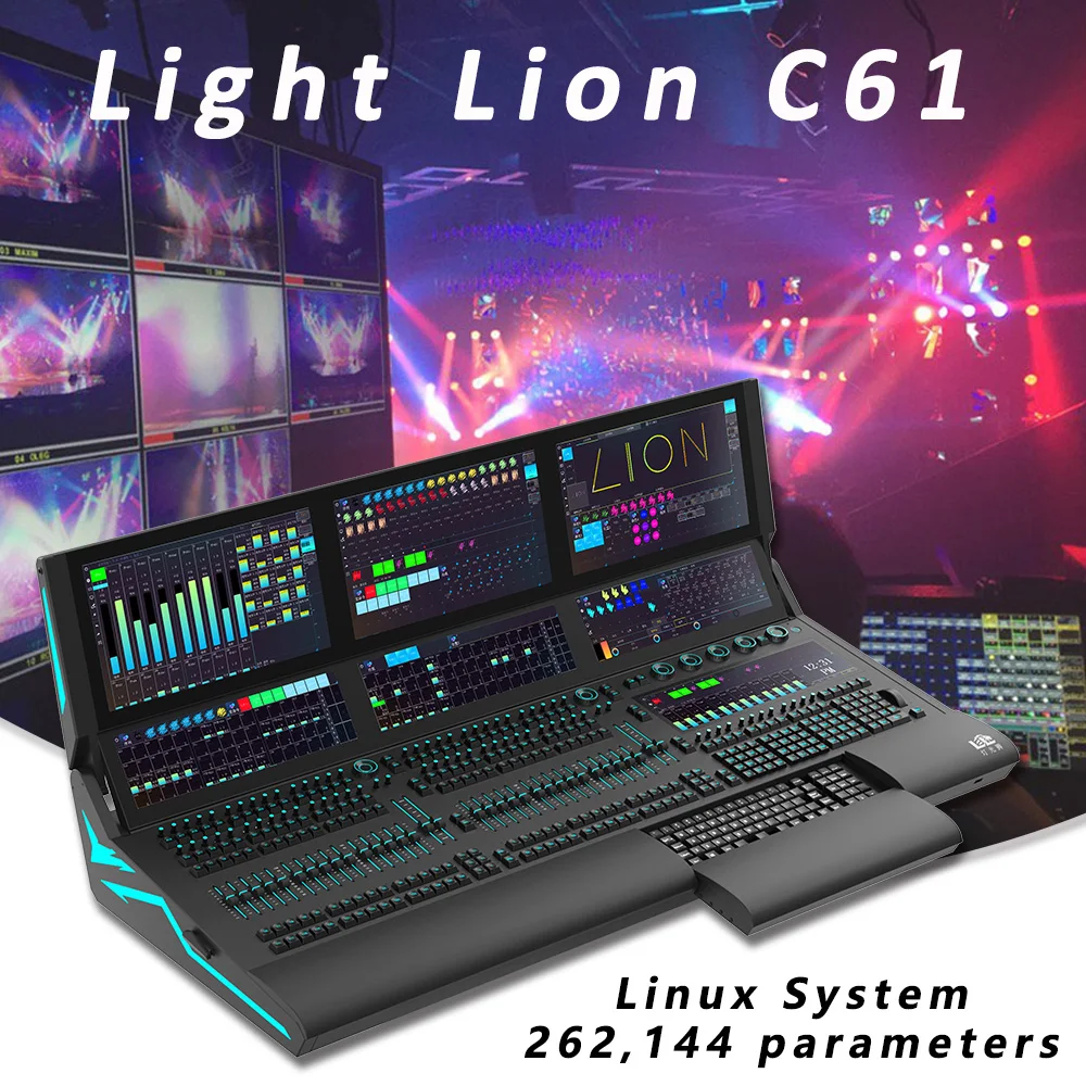 Light Lion C61 Professional Stage Lighting DMX Console Lights Controller Moving Head Par Effect Equoipment DMX512 Controller