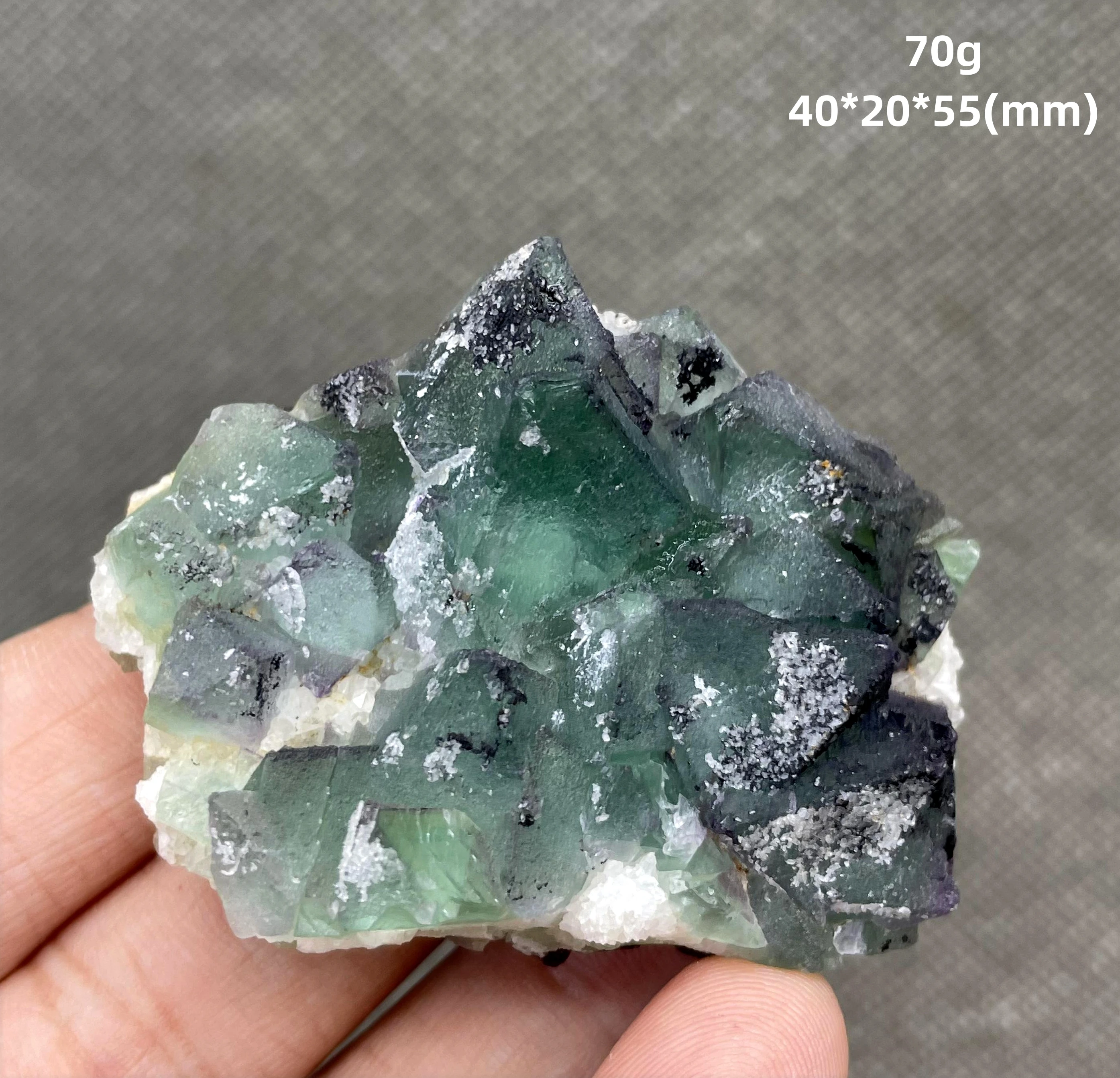 NEW! 100% natural Zhejiang octahedral fluorite mineral specimen stones and crystals