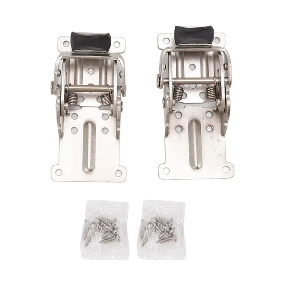 2pcs Space Saving 180 Degree Folding Hinges Foldable Adjustable Self Locking Hinge Set Folding Brackets Table