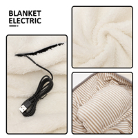 Electric Blanket Usb Heated Throw Warm Blankets Heater Small Portable Shawl Heating