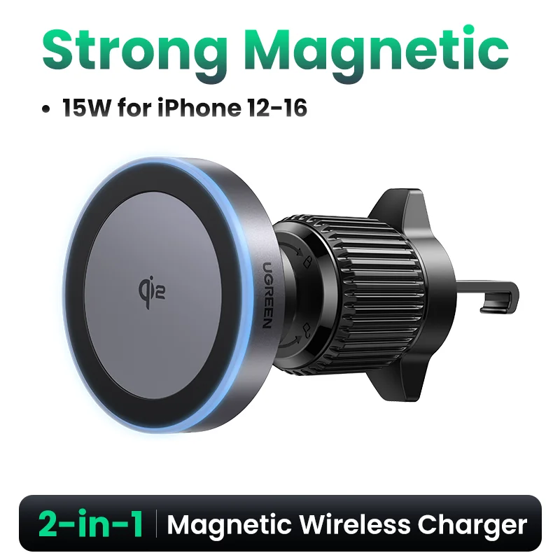 UGREEN Qi2 25 W 15 W Magnetische Auto Telefoon Houder Draadloze Oplader Stand Voor iPhone 17 16 15 Pro Max Opladen voor Magsafe Autolader