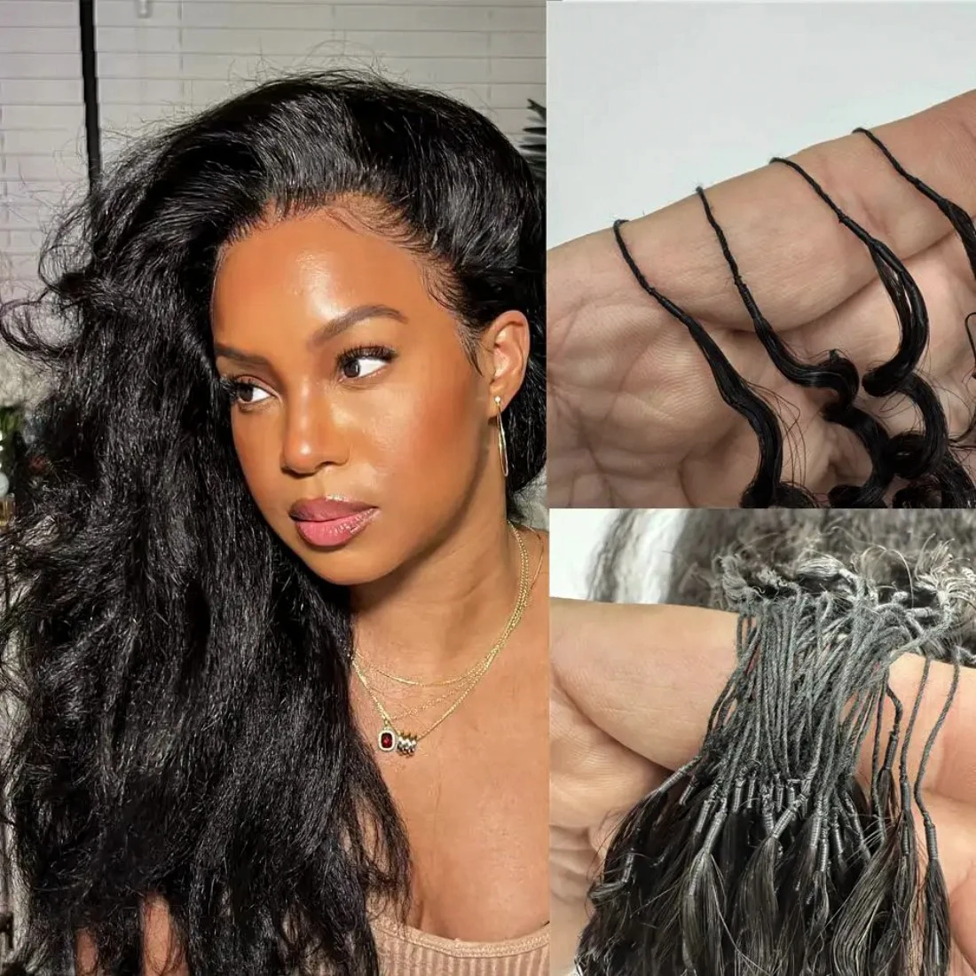 

Наращивание волос методом крючковой вязки: прямые волосы с эффектом перьев, предварительно разделенные пучки без узлов для многоразовых бохо-косичек