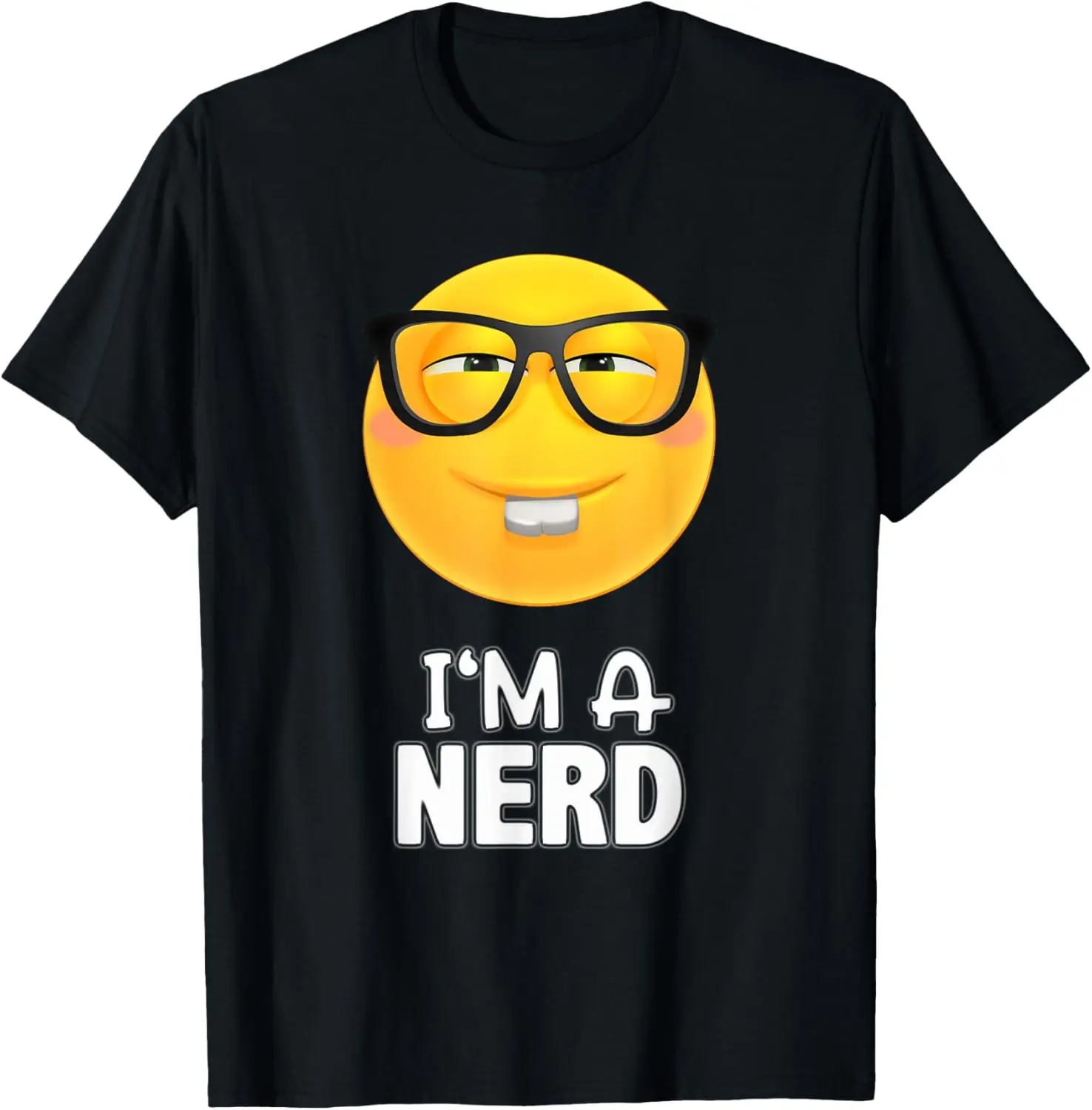 

Футболка Funny Geek Smirk Glasses с коротким рукавом для мужчин