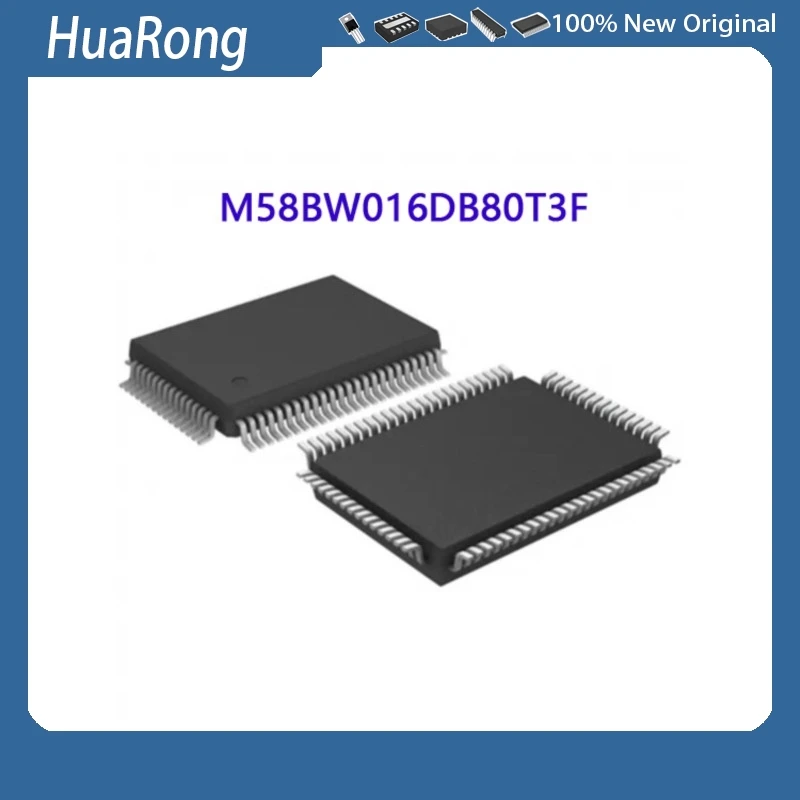 2Pcs/Lot  M58BW016DB80T3F M58BW016DB80T3 M58BW016    QFP-80
