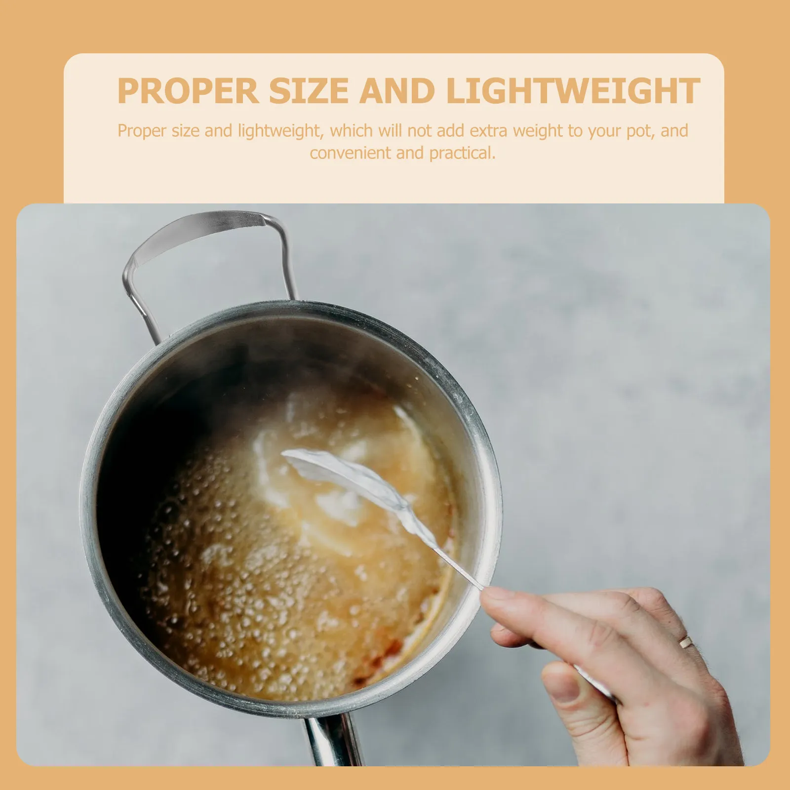 1Set Easy-Install Anti-Scald Pot Side Handle Stainless Steel Replacement for Wooden Tray Serving Pan Wok Boiler Steaming Pot