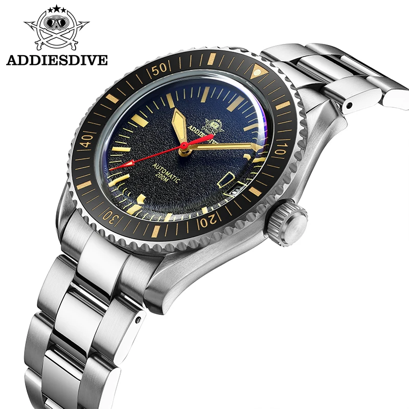 

ADDIESDIVE Luxury Watches For Men 200m Waterproof Sapphire Glass C3 Super Luminous Ceramic bezel High-end Dive Mechanical Watch