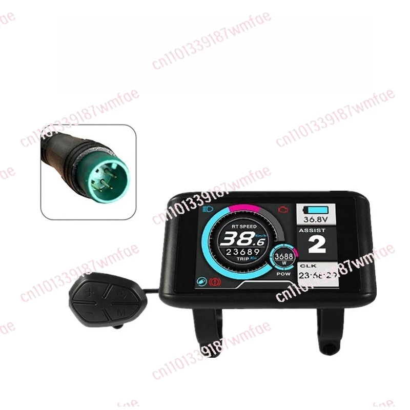 Bicycle lithium battery accessories, color display 36V 48V 60V 72V compatible 52V waterproof connector