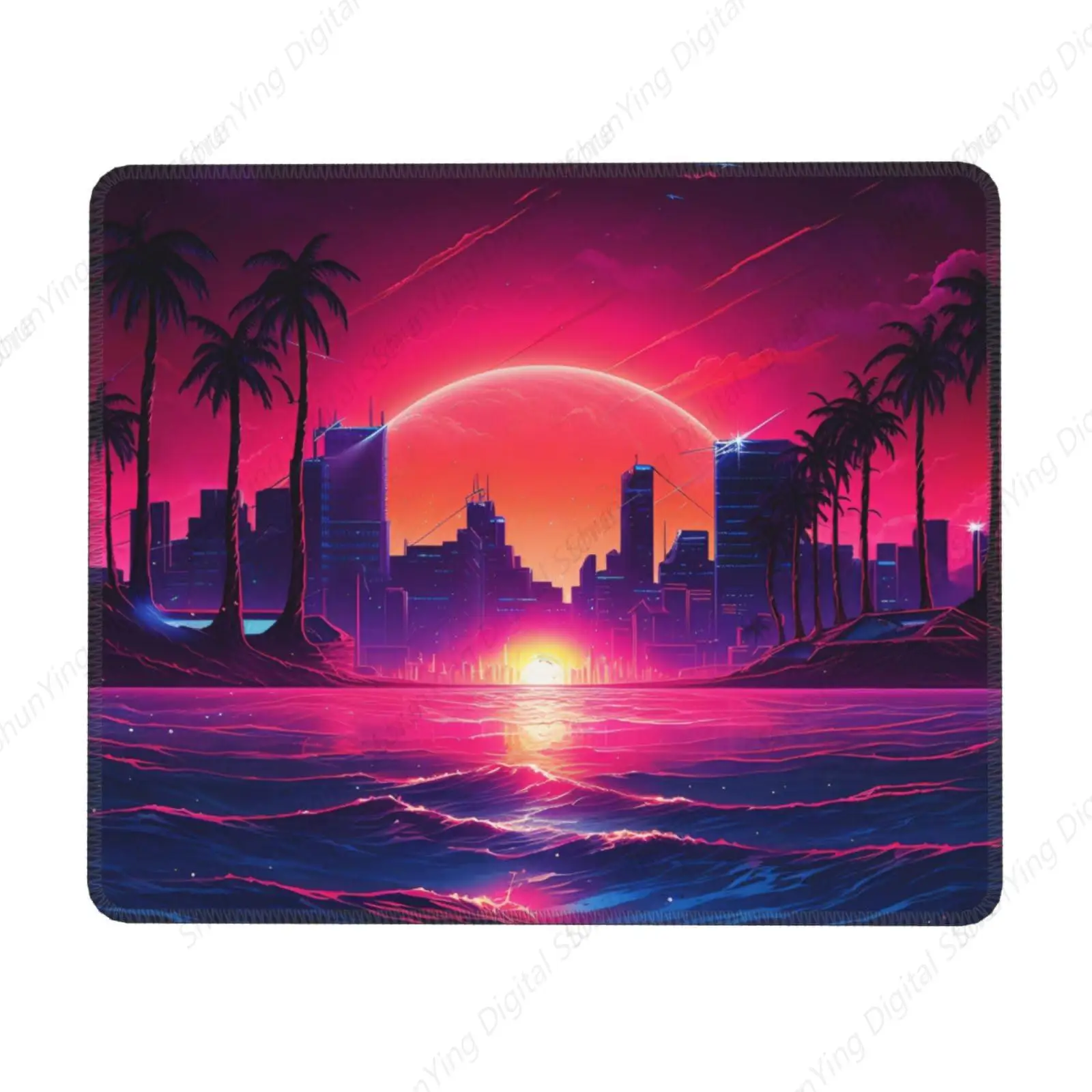 Cyberpunk City Mouse Pad Anti Slip Rubber Gaming Mouse Pad Men's And Women's Computer Laptop Office Mouse Pad 18*22cm