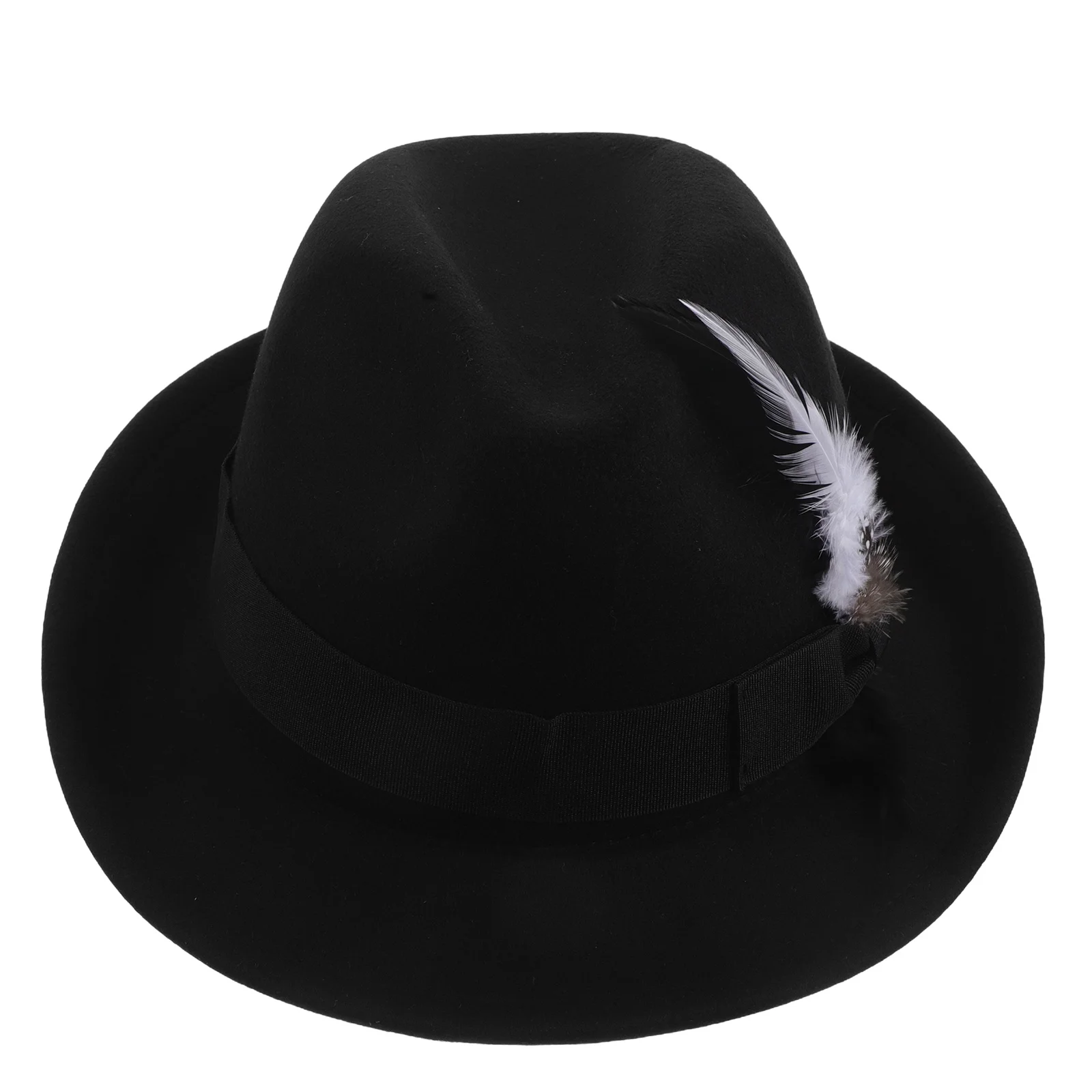 

Men Fedora Hat Short Brim Vintage Felt Fake Elegant Classic Jazz Cap for Formal Events Casual Use Mens Fedora Hats