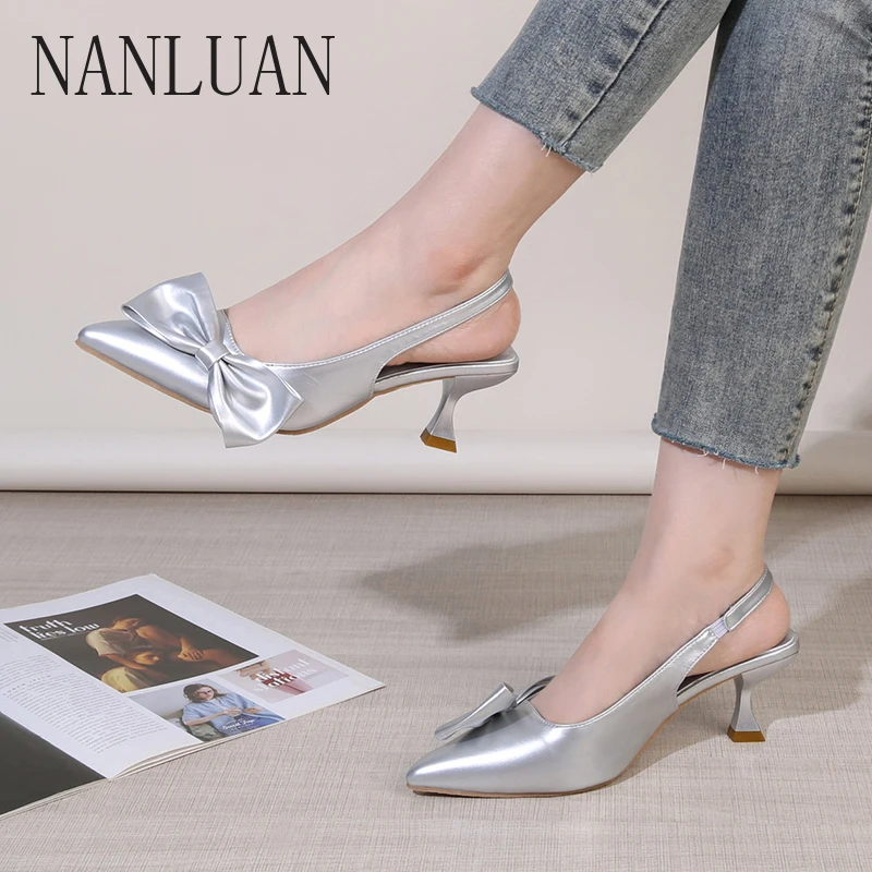 

2024 Boutique Autumn High-heeled Shoes New Solid Color Stiletto Women's Shoes High-quality Trendy Banquet Fashion Shoes